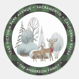 Etiquetas de Endereço de Devolução de Natal para X