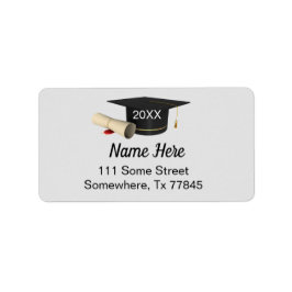 Etiquetas de endereço de devolução do envelope de