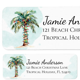 Etiquetas de endereço de devolução em praia | Árvo