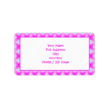 Etiquetas de Endereço de Devolução Grande, Cor-de-