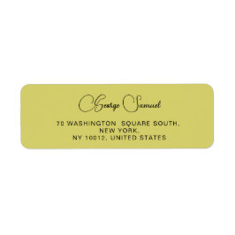 Etiquetas de endereço de devolução personalizada m