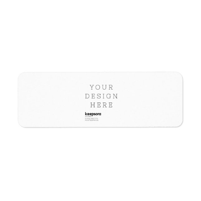 Etiquetas de Endereço de Devolução Personalizadas  (Frente)