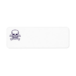 Etiquetas de endereço de devolução Skull n Bones b
