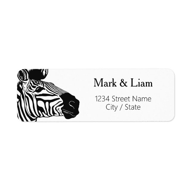 Etiquetas de Endereço de Devolução Zebra (Frente)