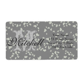 Etiquetas de endereço de envio de terrazzo persona