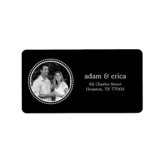Etiquetas de Endereço de Foto de Quadro na moda (P