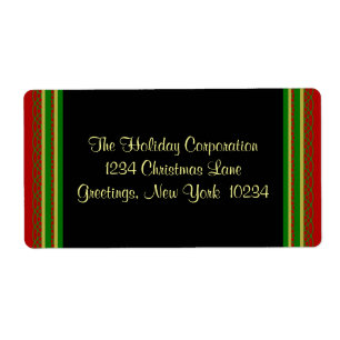 Etiquetas de Endereço de Fronteira de Natal