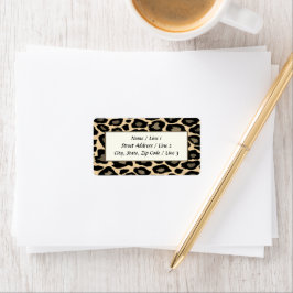 Etiquetas de endereço de impressão do Leopardo pre