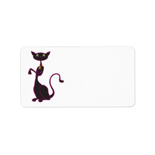 Etiquetas de endereço de Le Meow Noir