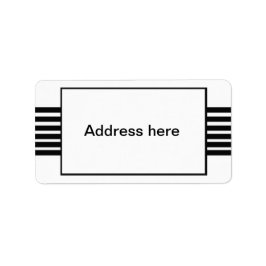 etiquetas de endereço de listras