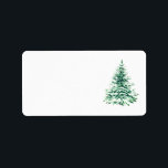 Etiquetas de endereço de Natal CHRISTMAS TREE<br><div class="desc">Design de Árvore de Natal com etiquetas de endereço de Natal</div>