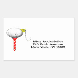 Etiquetas de endereço de Natal de Golf