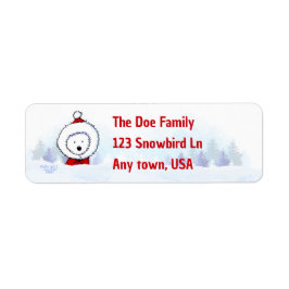 Etiquetas de Endereço de Natal do inverno no Oeste