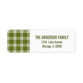 Etiquetas de Endereço de Natal para a Xadrez de Ta