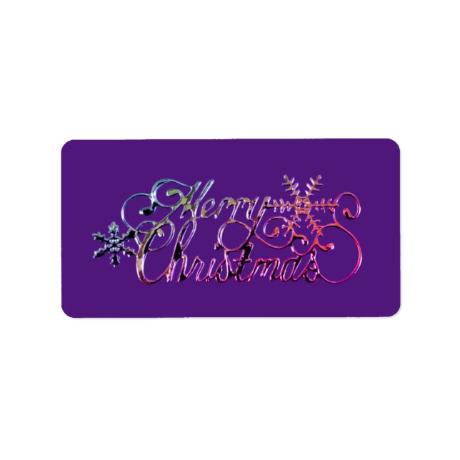 Etiquetas de endereço de Natal SASONAL (Frente)