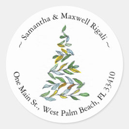 Etiquetas de Endereço de Retorno da Árvore de Nata