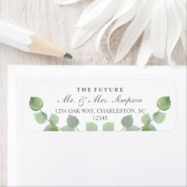 Etiquetas de Endereço de Retorno de Glitter Dourad