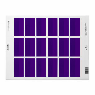 Etiquetas de Endereço de Retorno de Glitter Roxo -