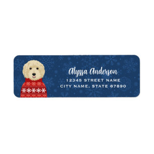 Etiquetas de Endereço de Retorno de Goldendoodle