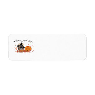 Etiquetas de Endereço de Retorno de Halloween de P