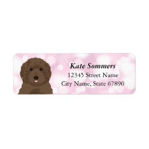 Etiquetas de Endereço de Retorno de Labradoodle
