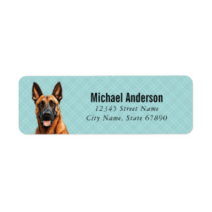 Etiquetas de Endereço de Retorno de Malinois Belga