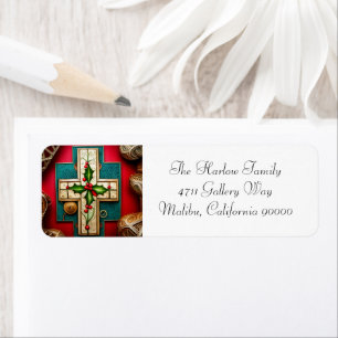 Etiquetas de endereço de retorno de Natal