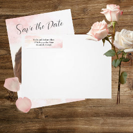 Etiquetas de Endereço de Retorno de Sussurros Rosa