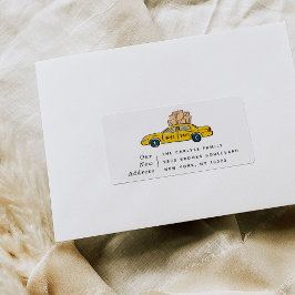 Etiquetas de Endereço de Retorno de Taxi Amarelo N