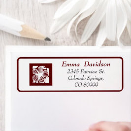 Etiquetas de Endereço de Retorno de Trabalho Abert