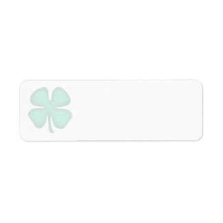 Etiquetas de endereço de retorno de Trevo Irlandês