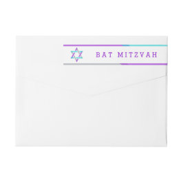 Etiquetas de Endereço de Retorno do Bat Mitzvah |