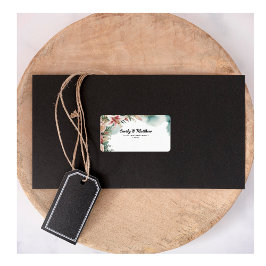 Etiquetas de Endereço de Retorno do Floral Arch De