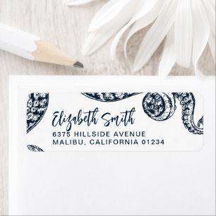 Etiquetas de Endereço de Retorno do Octopus Náutic