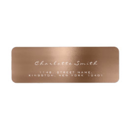 Etiquetas de endereço de retorno do Rosa Lux Blush