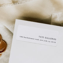 Etiquetas de Endereço de Retorno Mínimo Moderno da