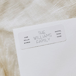 Etiquetas de Endereço de Retorno Moderno de Três C