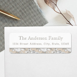 Etiquetas de Endereço de Retorno Personalizado de 