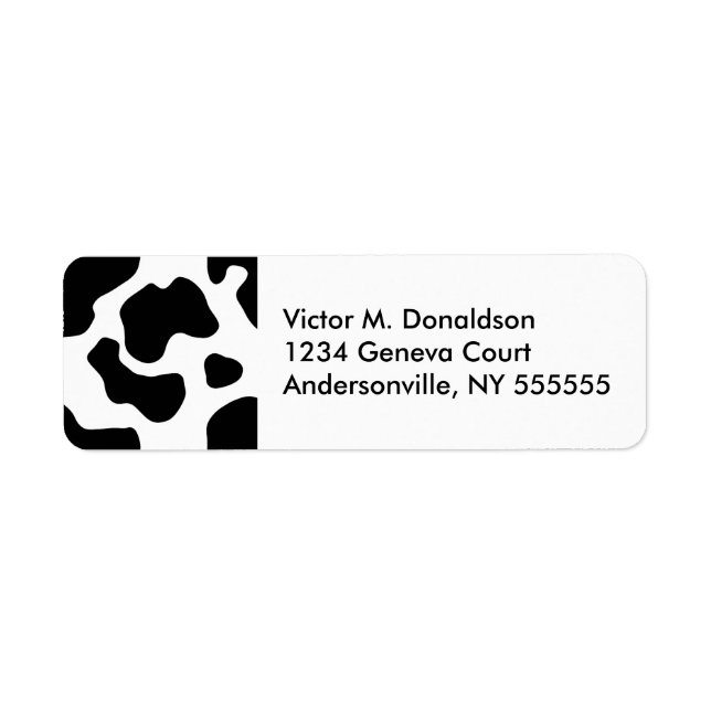 Etiquetas de Endereço de Retorno Personalizado do  (Frente)