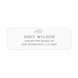 Etiquetas de Endereço de Retorno Rústico Simples