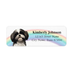 Etiquetas de Endereço de Retorno Shih Tzu