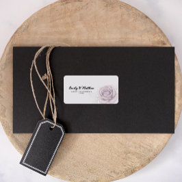 Etiquetas de Endereço de Rosa Roxo do Designer