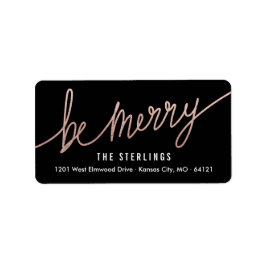 Etiquetas de endereço de volta de Natal de folha d