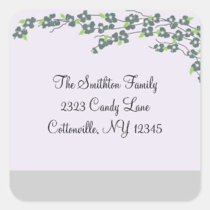 Etiquetas de endereço do Blossoms