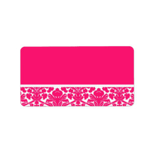 Etiquetas de endereço do Casamento tema damasco ro