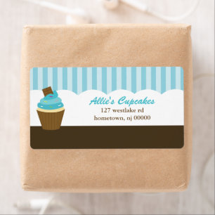 Etiquetas de endereço do cupcake