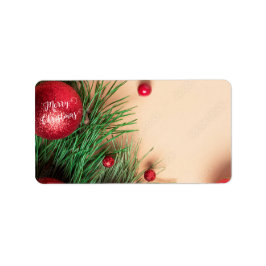 Etiquetas de endereço do enfeites de natal