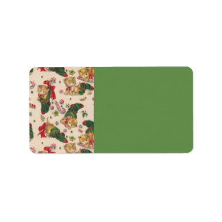 Etiquetas de endereço do Gatinho de estoque de Nat