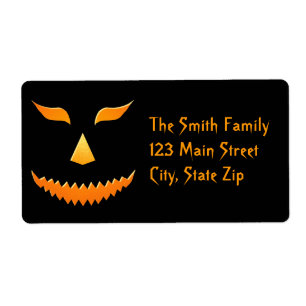 Etiquetas de Endereço do Halloween