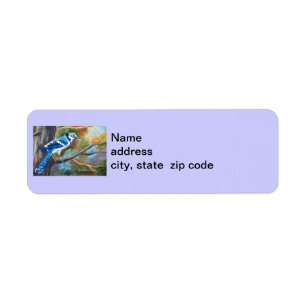 Etiquetas de endereço do remetente de Jay azul